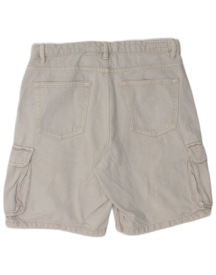 Męskie spodenki cargo Zara EU 44 Large W34 Biała bawełna