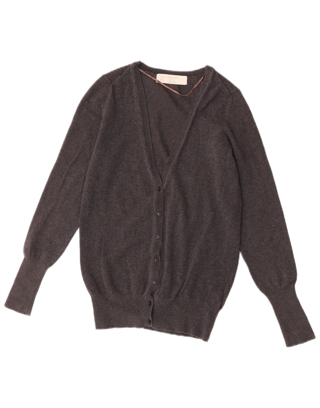 Sweter damski Zara UK 12, średnioszary, bawełniany