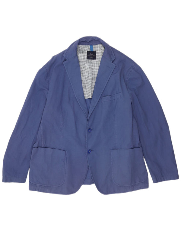 Harmont & Blaine Męska marynarka zapinana na 2 guziki, UK 42 XL, niebieska, bawełniana