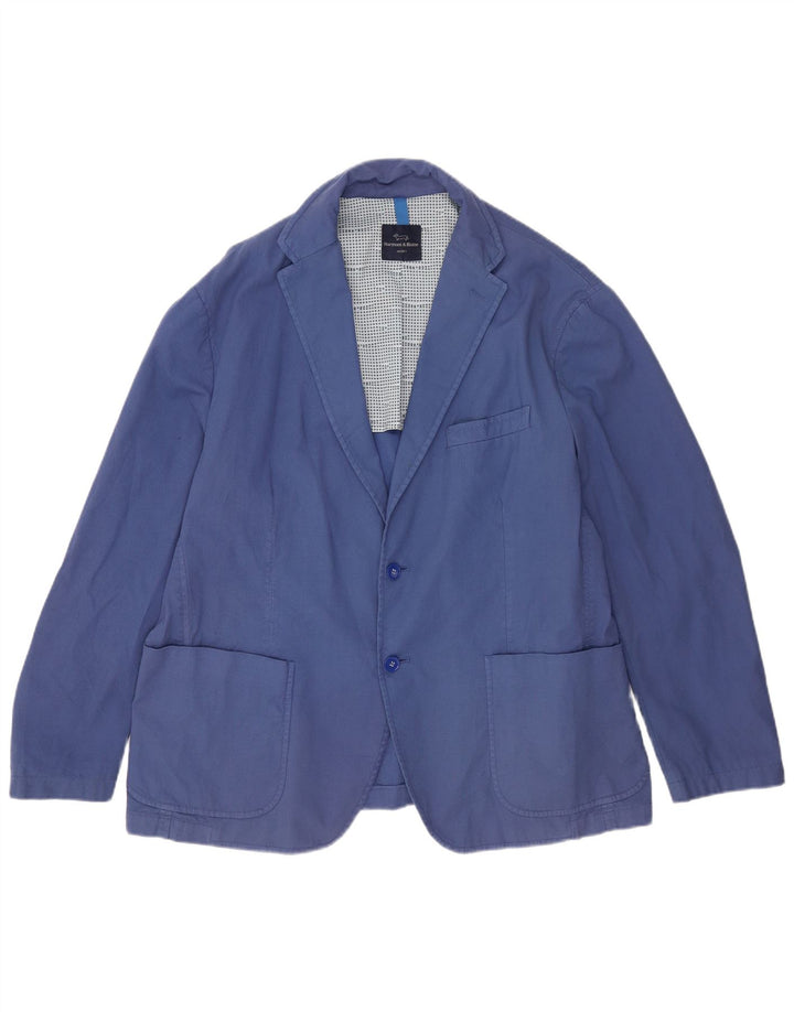 Harmont & Blaine Męska marynarka zapinana na 2 guziki, UK 42 XL, niebieska, bawełniana
