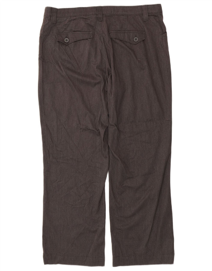 LEE Damskie proste spodnie codzienne z wysokim stanem US 18 2XL W38 L29 Szare