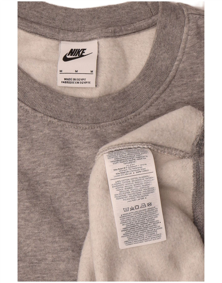 Męska bluza dresowa Nike, średnia, szara, bawełniana nakrapiana
