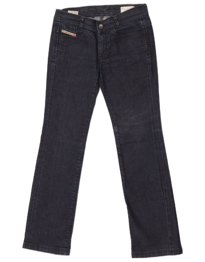 Damskie jeansy Diesel Soozy Straight W27 L32 Granatowa bawełna