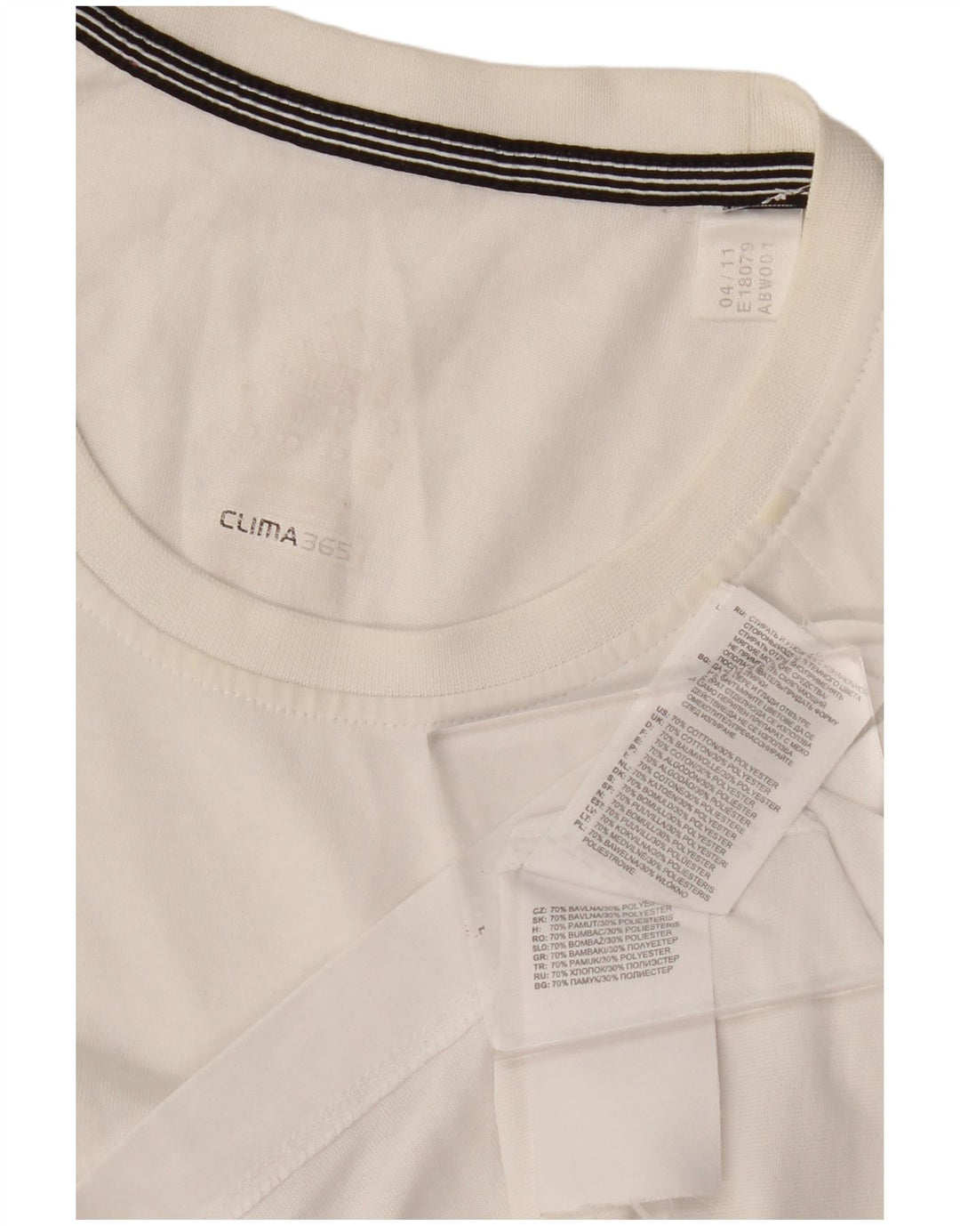 Adidas Męska koszulka Clima 365 Top, średnia, biała bawełna