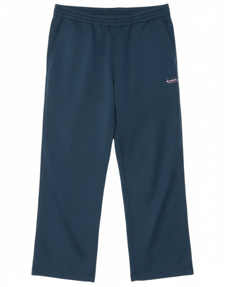 Damskie spodnie dresowe Diadora UK 16, duże, granatowe, poliestrowe