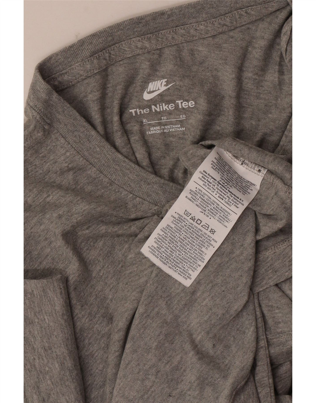 Męska koszulka Nike w rozmiarze XL, szara, nakrapiana bawełna