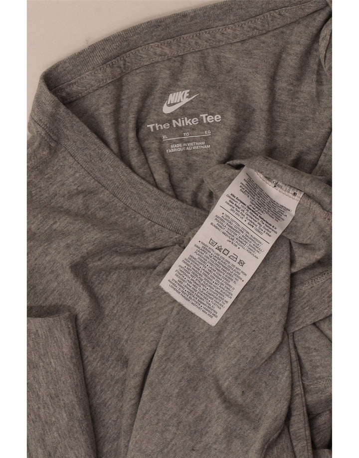 Męska koszulka Nike w rozmiarze XL, szara, nakrapiana bawełna
