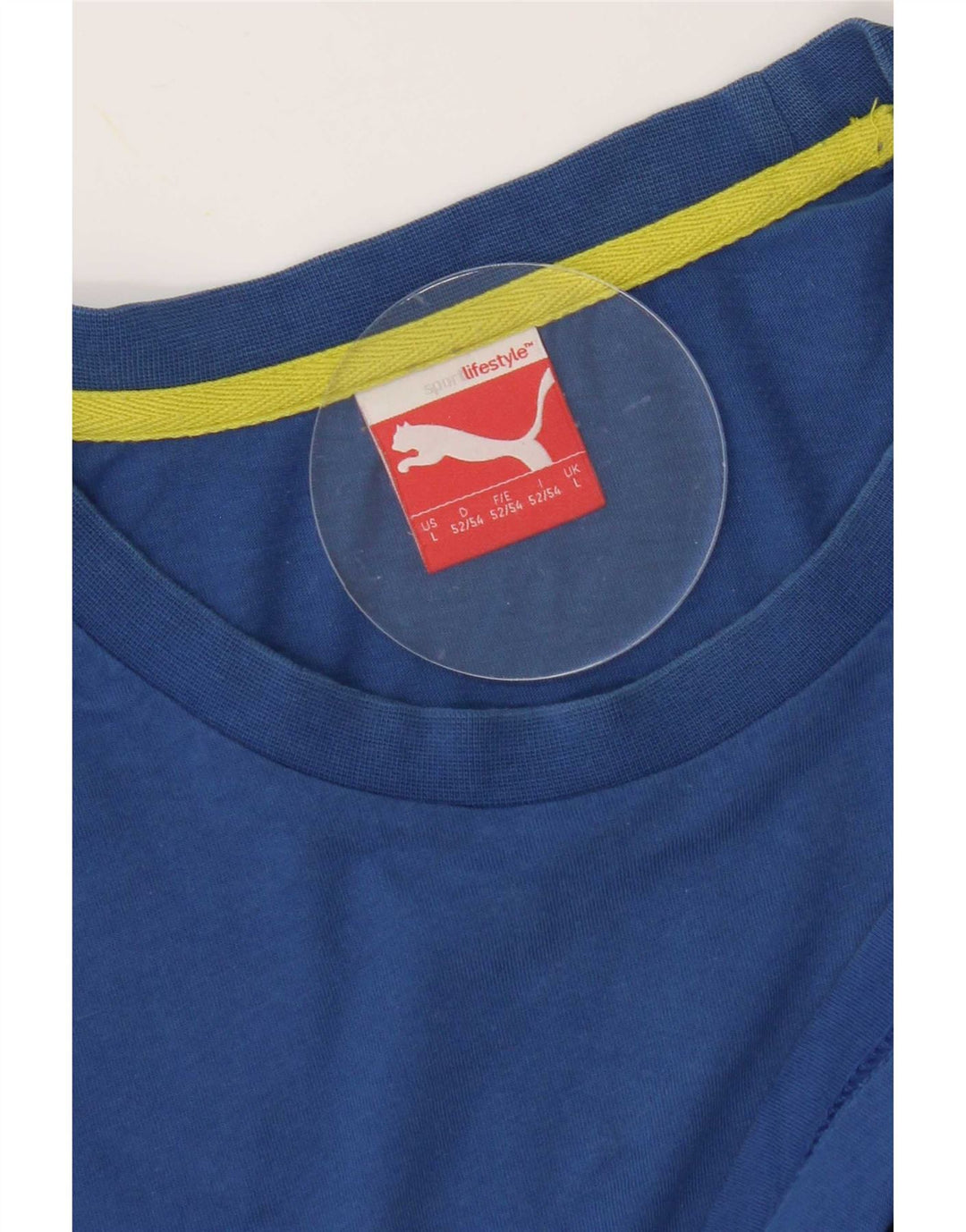 Męski T-shirt z grafiką Puma, duży, niebieski