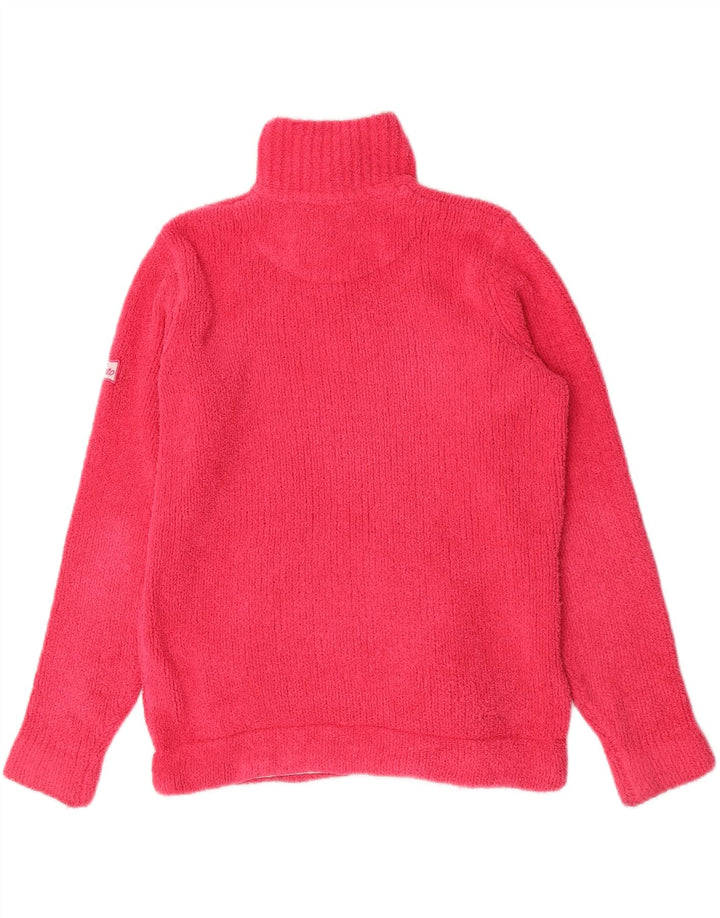 Damska bluza oversize z grafiką i zamkiem błyskawicznym Musto UK 10 Small Pink
