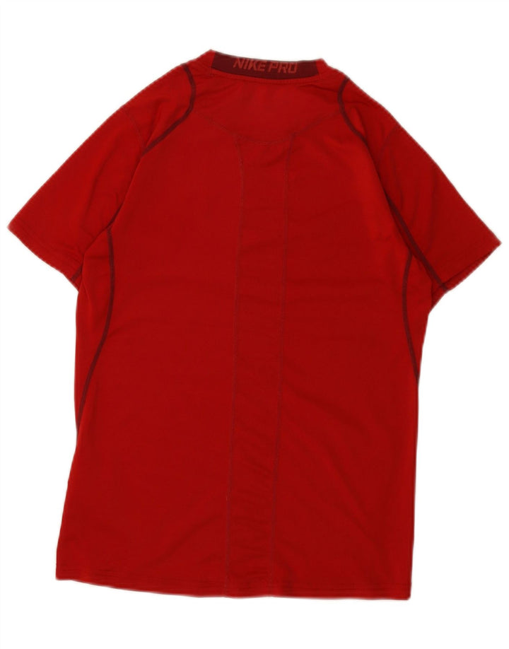 Chłopięcy T-shirt z grafiką Nike Dri Fit na 12-13 lat, duży, czerwony, poliester