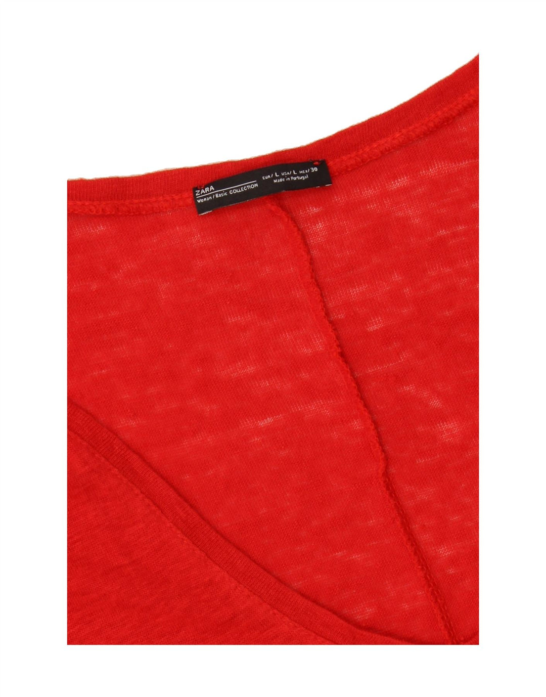 ZARA Womens Oversized T-Shirt Top UK 16 Large Red Vintage Zara and Second-Hand Zara from Messina Hembry 