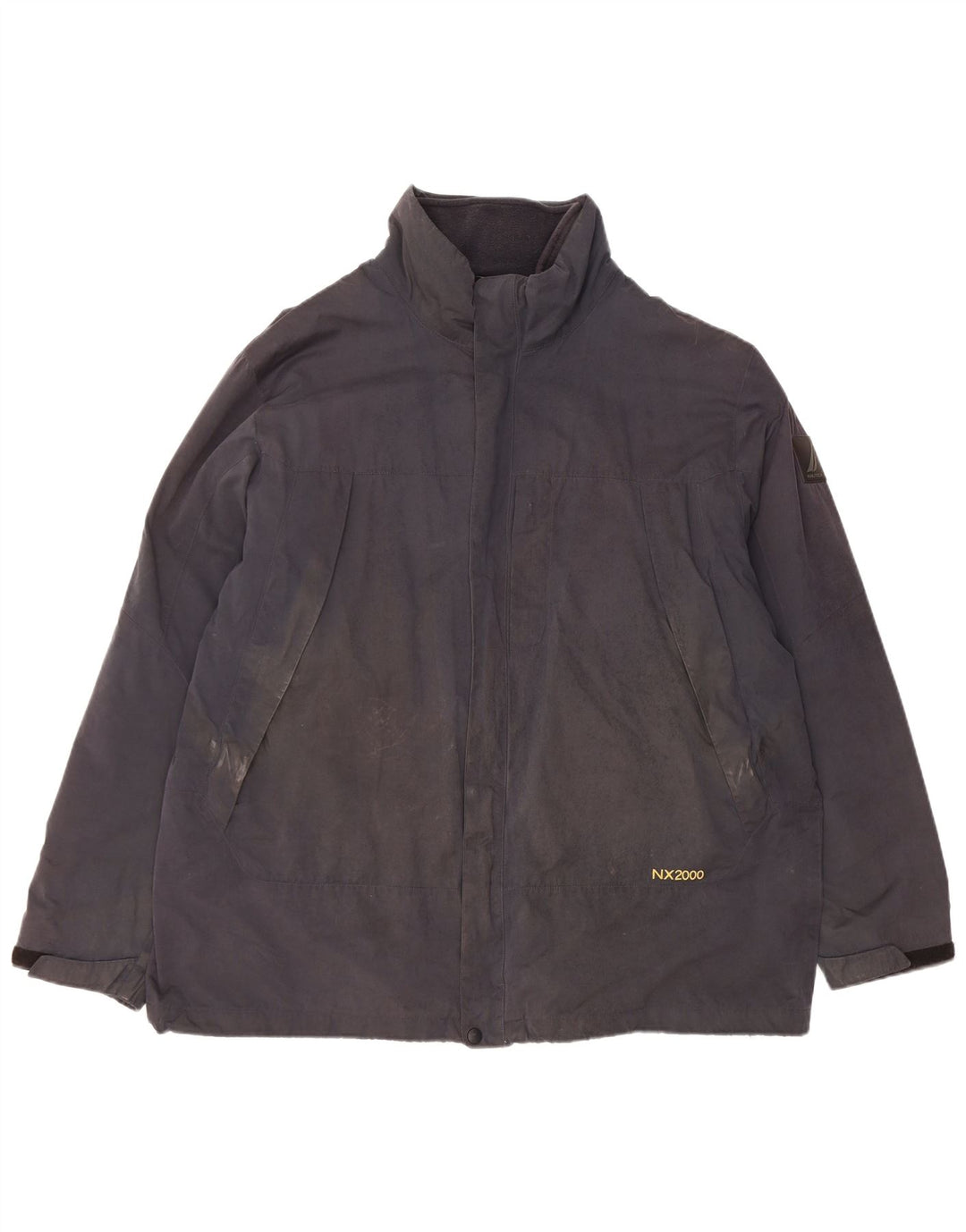 Męska kurtka wiatrówka Nautica UK 42 XL, czarny poliester