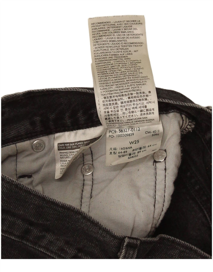 Damskie spodenki jeansowe Levi's 501 W25 XS Szara bawełna