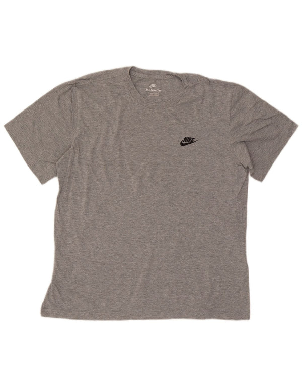T-shirt męski Nike, średni, szary, nakrapiany