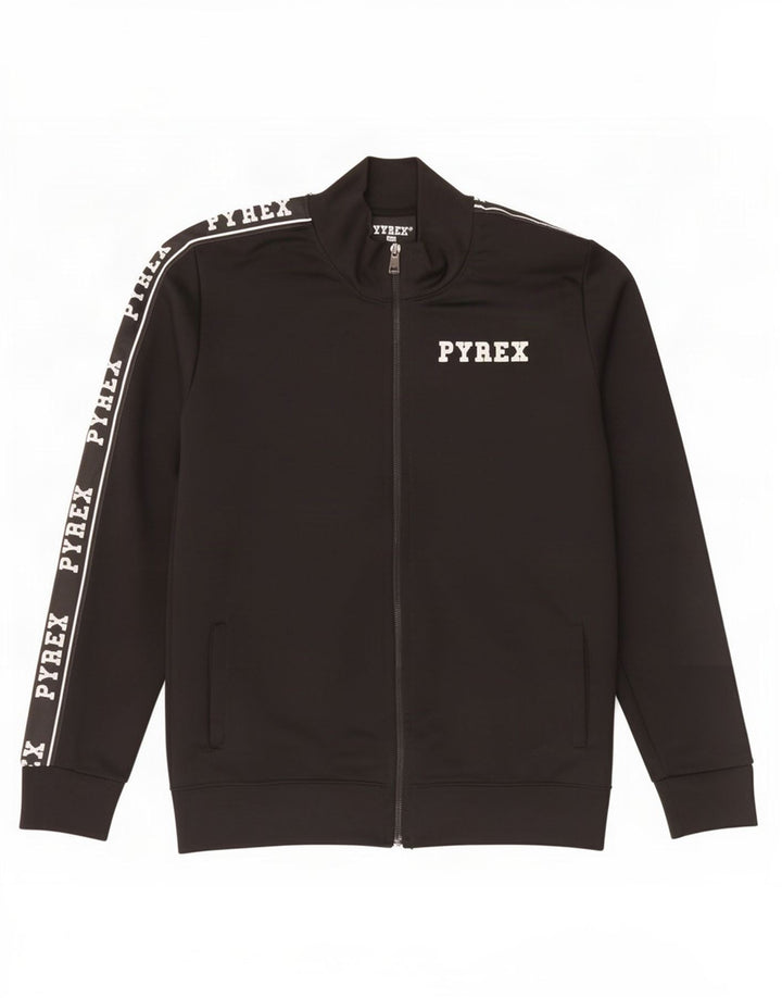 Chłopięca kurtka dresowa Pyrex z grafiką, 13-14 lat, 2XL, czarny poliester