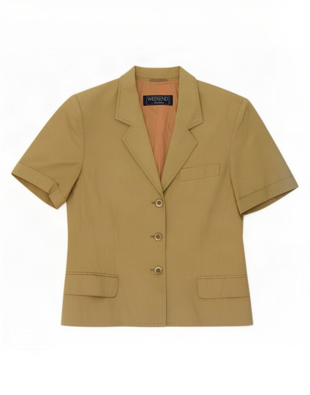 Damska marynarka Max Mara Weekend zapinana na 3 guziki, UK 14, duża, khaki
