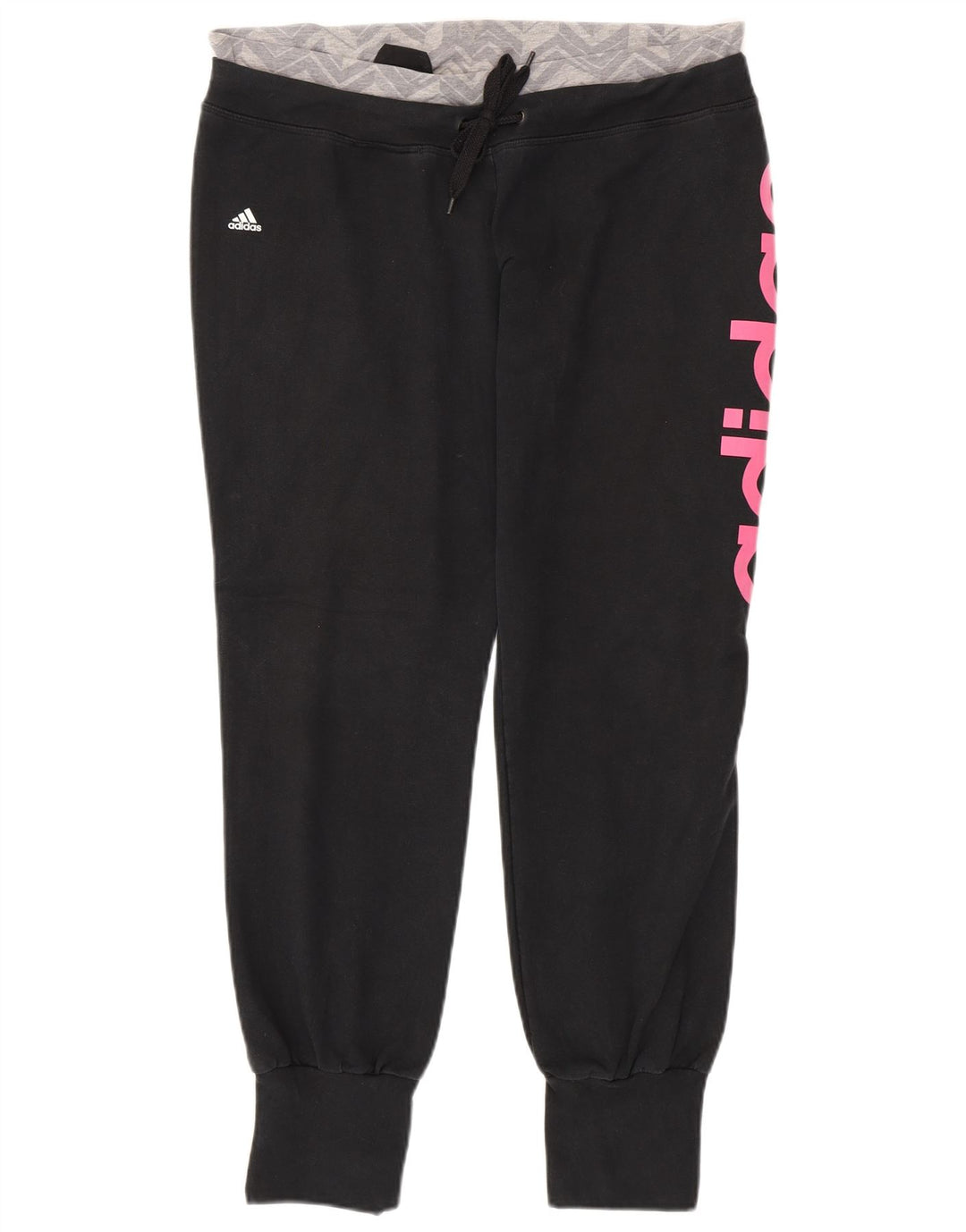 Damskie spodnie dresowe ADIDAS Climalite Joggers UK 16/18, duże czarne