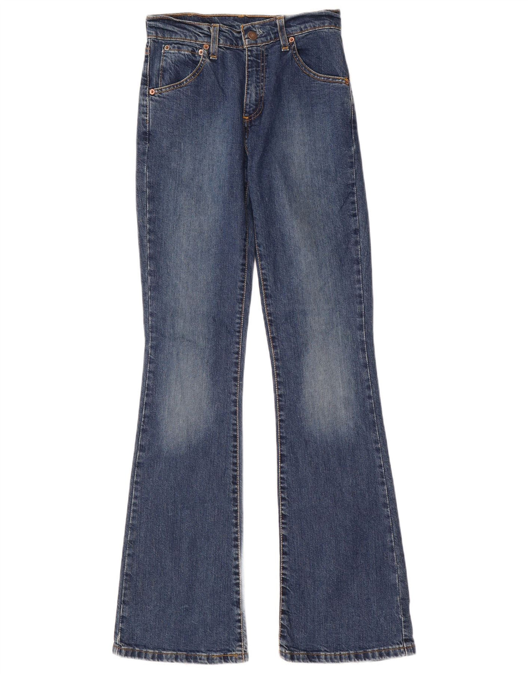 Damskie jeansy Bootcut LEVI'S 525 W26 L34 Niebieska bawełna