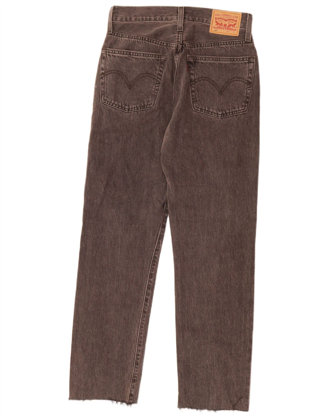 Damskie jeansy Levi's 501 Straight W25 L28 Szara bawełna