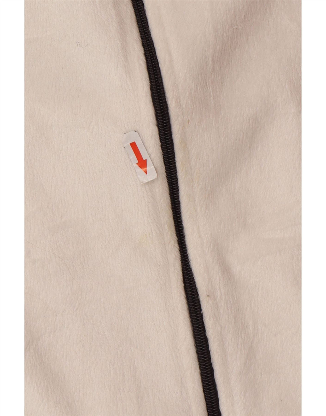 Damska kurtka polarowa Fila UK 16, duża, biała, z poliestru w blokach kolorów