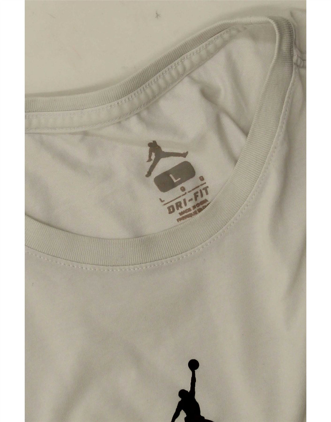 Męski T-shirt Jordan Dri Fit, duży, biały