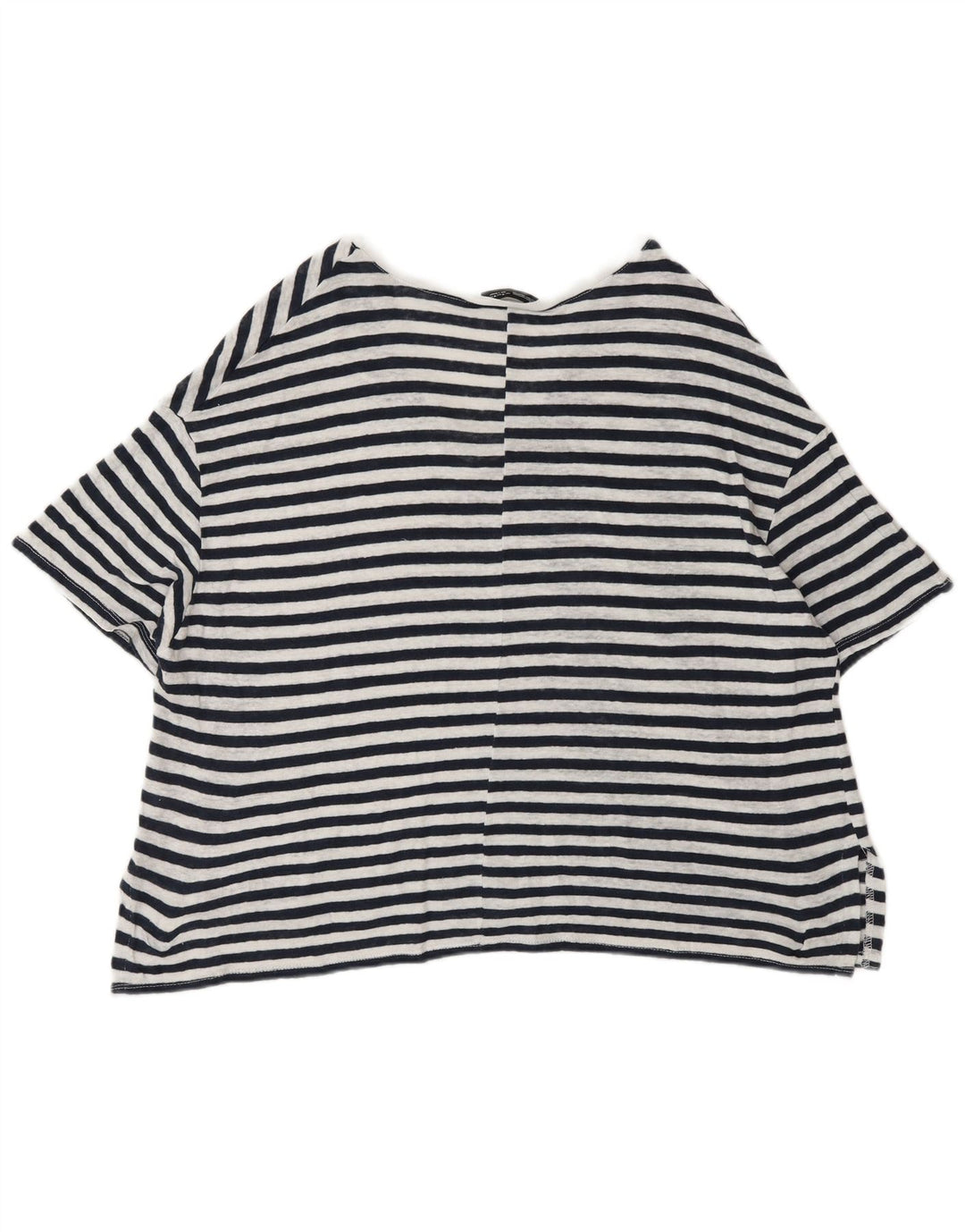 Damska koszulka oversize Zara Top UK 14 w średnie czarne prążki