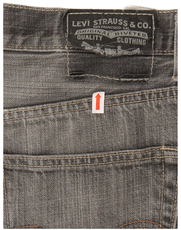 Męskie jeansy LEVI'S 505 Straight W33 L30 Szara bawełna