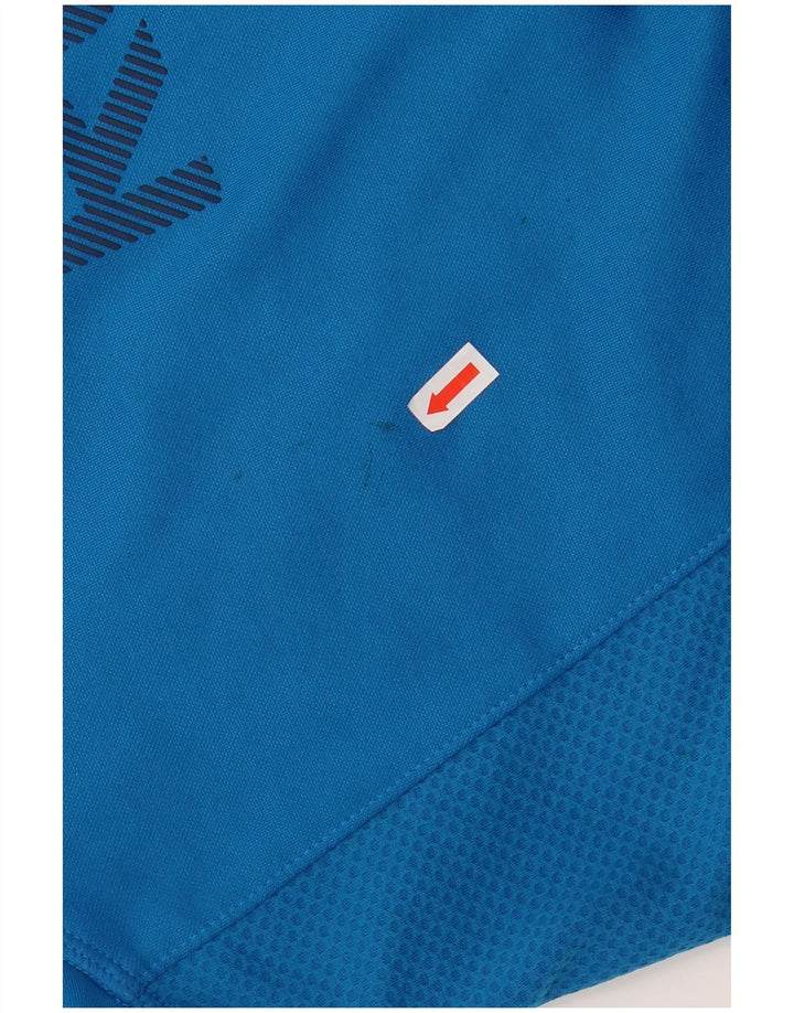 Męski sweter z kapturem i grafiką REEBOK XL, niebieski poliester