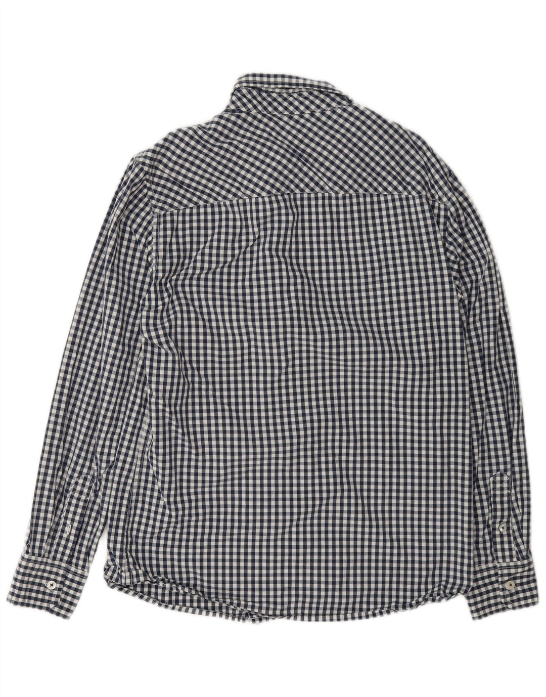 Koszula męska Mustang Slim Fit, średnia, granatowa, bawełniana kratka
