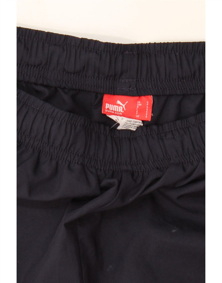 PUMA Womens Sport Shorts UK 8 Small  Navy Blue Polyester Vintage Puma and Second-Hand Puma from Messina Hembry 