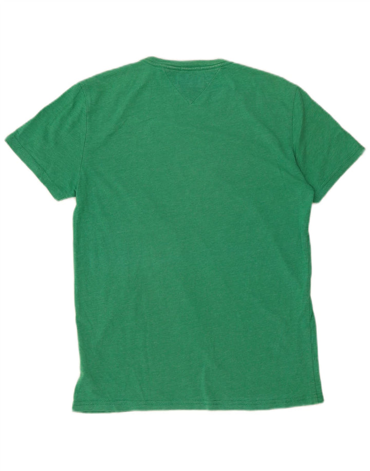 Męski T-shirt z grafiką o regularnym kroju TOMMY HILFIGER, mały, zielony