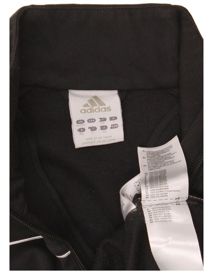 Adidas Męski sweter z zamkiem błyskawicznym UK 42/44 Duży czarny poliester