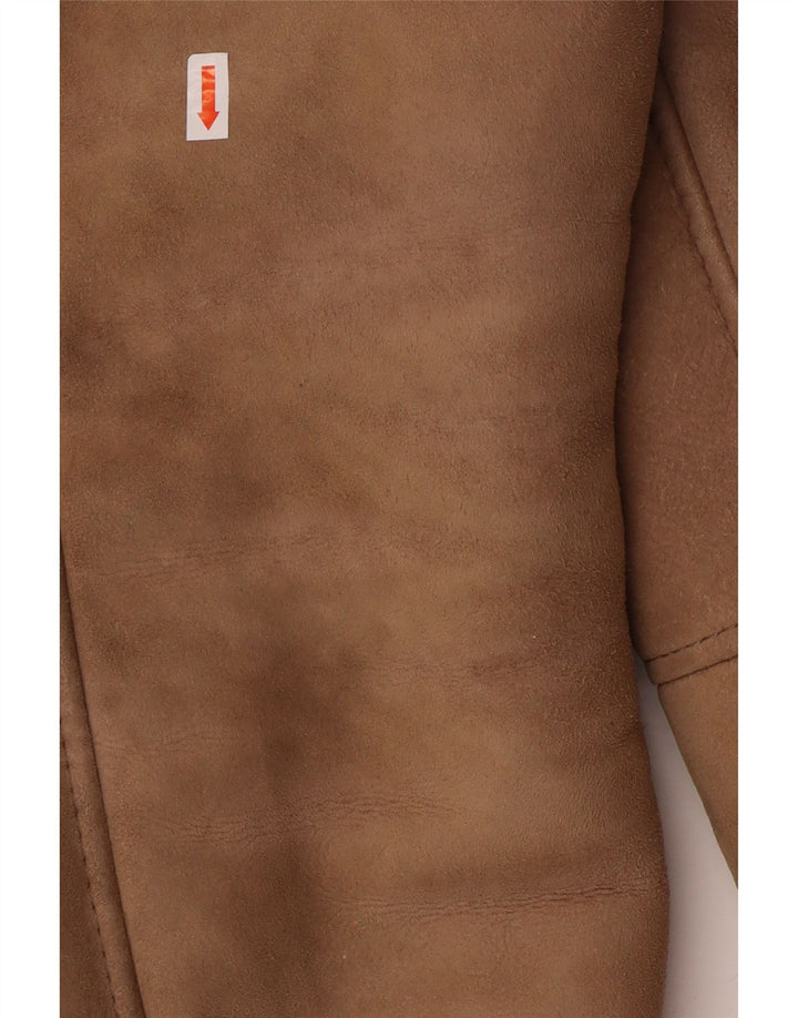 Męska kurtka Shearling VINTAGE IT 50, duża, brązowa