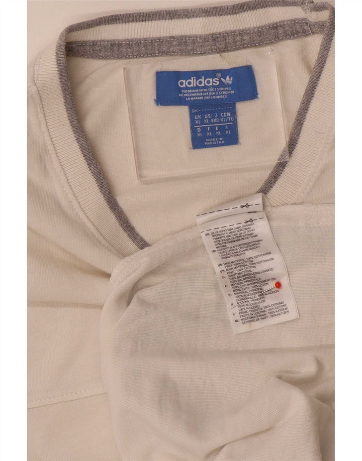 Adidas Męska koszulka Top XL Biała bawełna