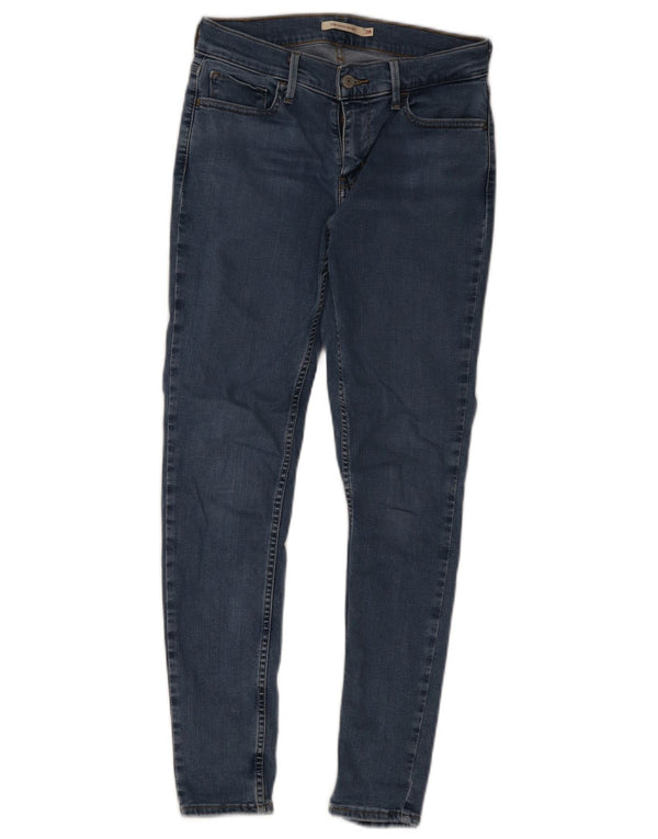 Damskie jeansy Levi's 710 Super Skinny W28 L28 Niebieska bawełna