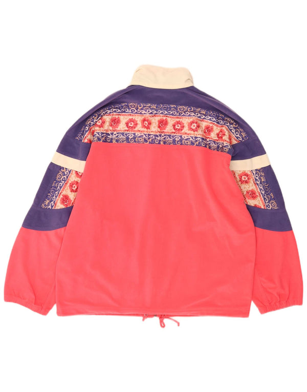 Damska bluza dresowa typu oversize Diadora UK 14 Średnioróżowa w kwiaty