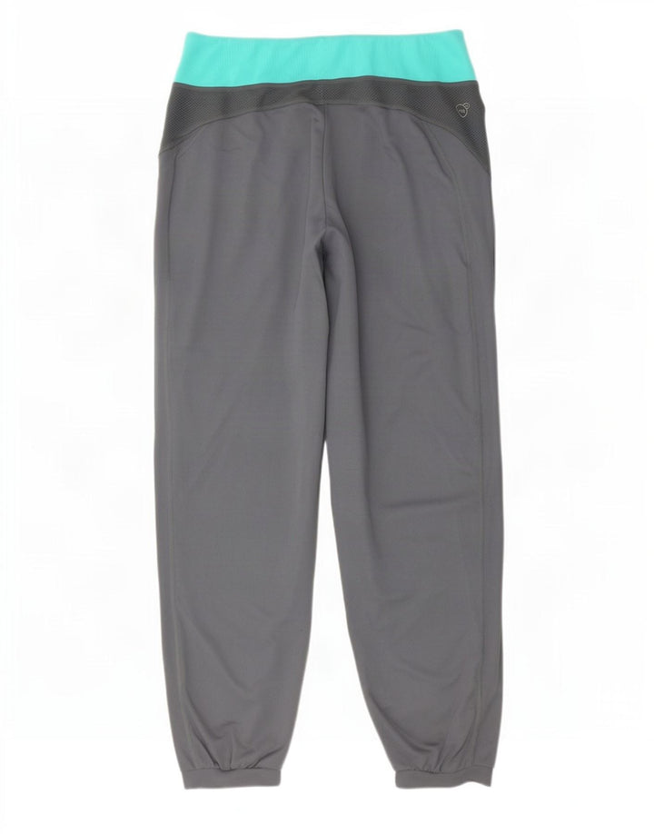 Damskie spodnie dresowe Puma Joggers UK 12 Średni szary, blok kolorów