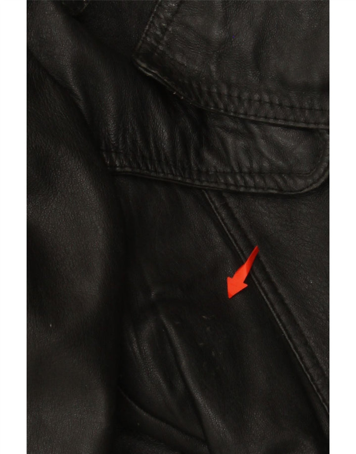 Damska kurtka wojskowa VINTAGE Crop UK 12, średnia czarna