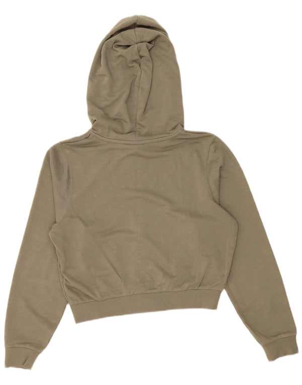 Damski sweter z kapturem i zamkiem błyskawicznym Nike, UK 6 XS, bawełniany khaki