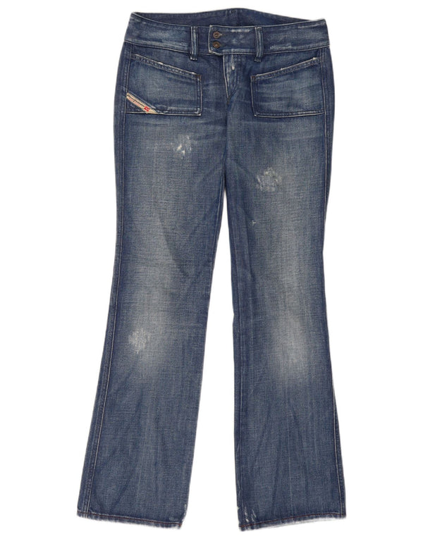 Damskie jeansy Diesel w trudnej sytuacji Bootcut W29 L33, niebieska bawełna