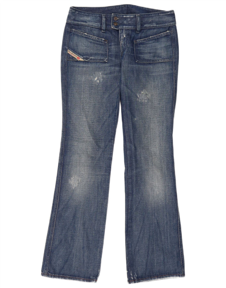 Damskie jeansy Diesel w trudnej sytuacji Bootcut W29 L33, niebieska bawełna