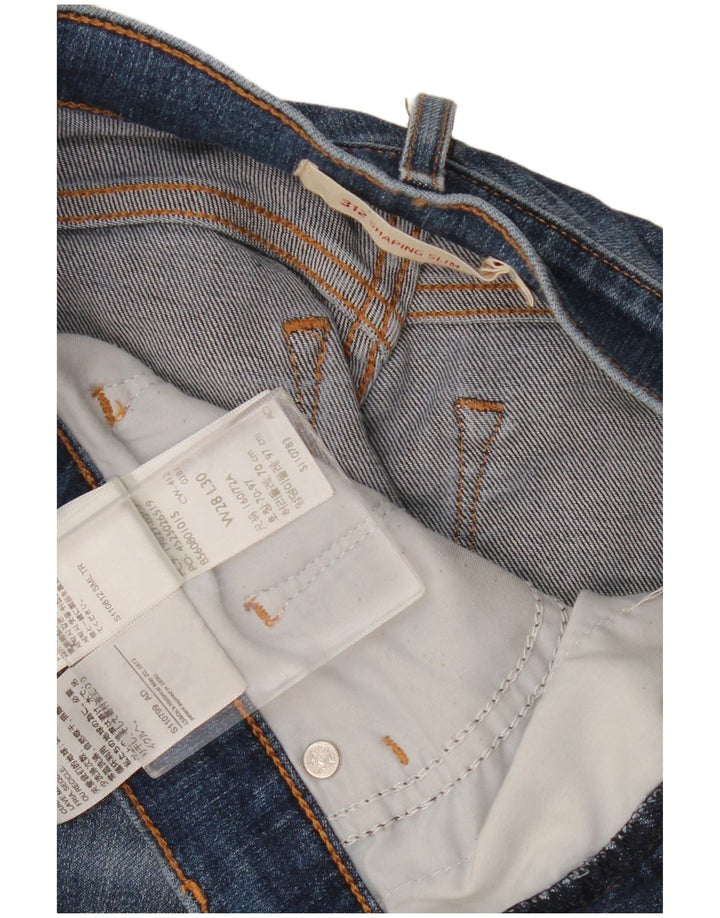 Damskie jeansy Levi's 312 Shaping W28 L26 Niebieska bawełna