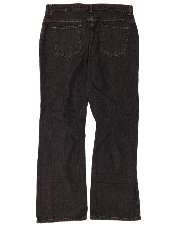 Marks & Spencer Damskie jeansy Bootcut UK 16 Large W34 L30 Czarna bawełna