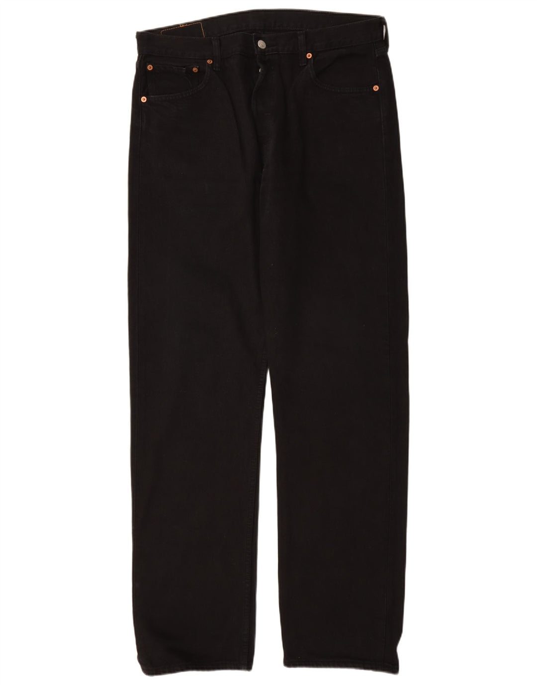 Męskie jeansy LEVI'S 501 Straight W36 L34 Czarne bawełniane