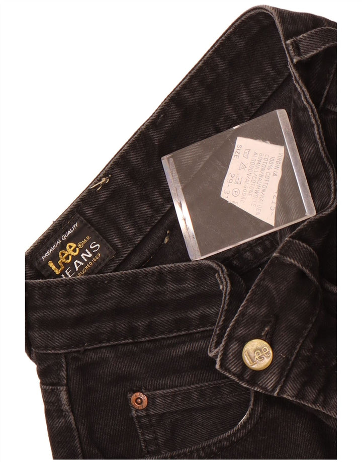 Damskie jeansy Lee Virginia Tapered W29 L31 Czarne bawełniane