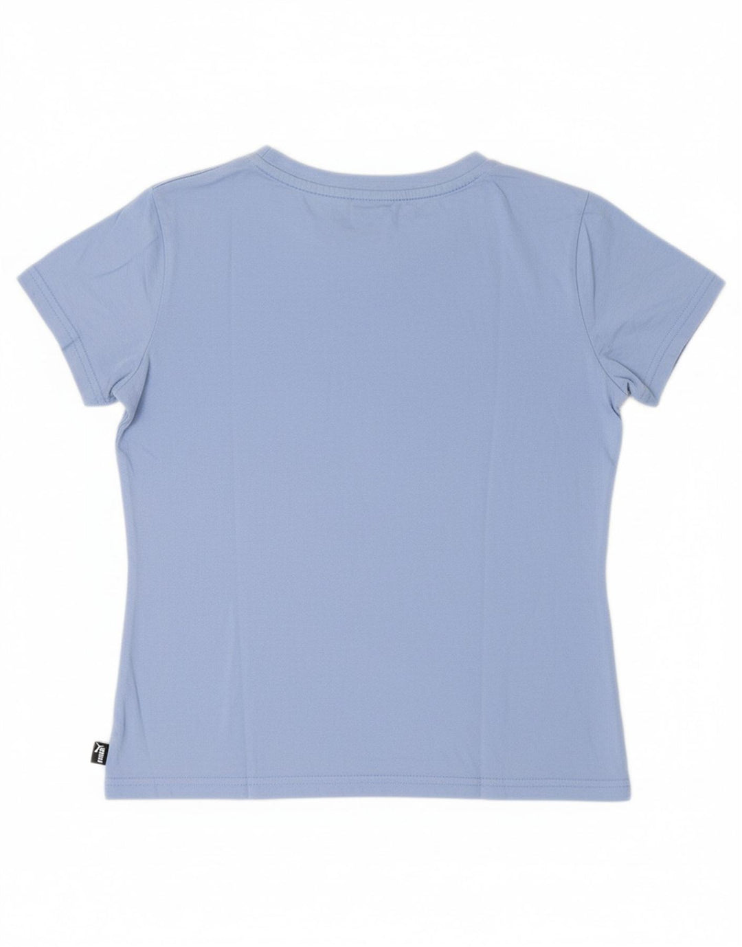 PUMA Womens Graphic T-Shirt Top UK 14 Medium  Blue Cotton
