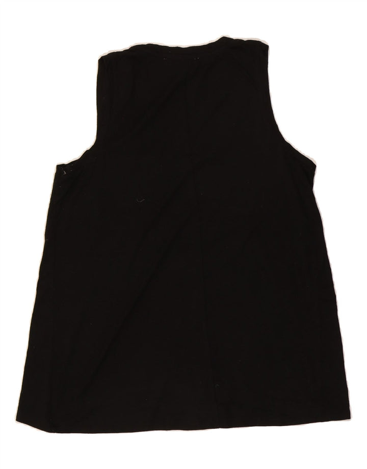 EXPRESS Womens Vest Top UK 14 Medium Black Modal Vintage Express and Second-Hand Express from Messina Hembry 