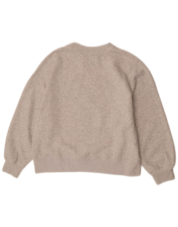 Damska bluza z grafiką Abercrombie & Fitch UK 16, duża, szara