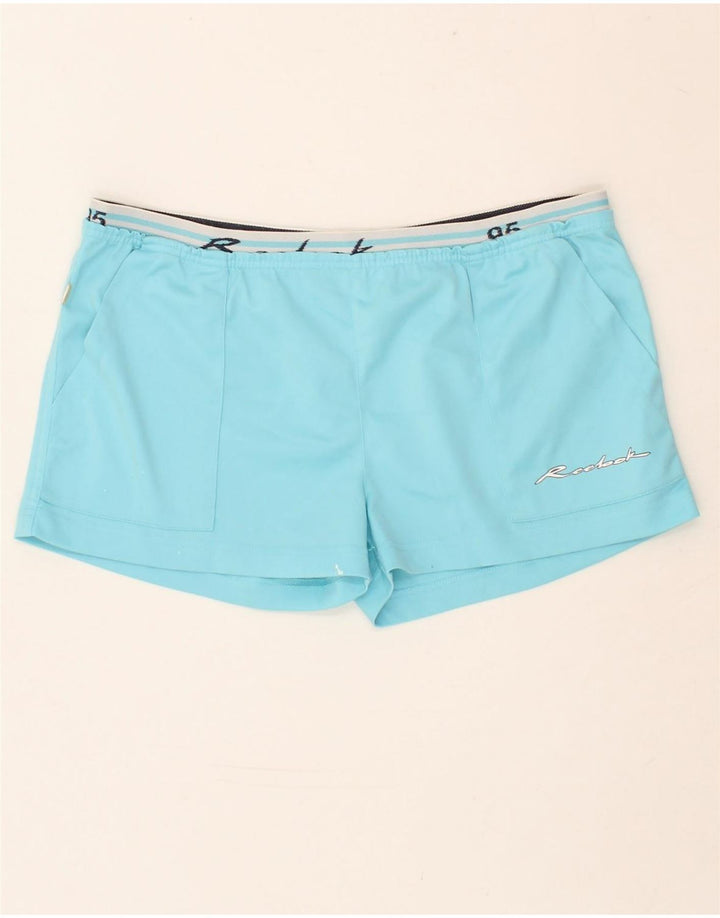 REEBOK Womens Sport Shorts UK 16 Large Blue Vintage Reebok and Second-Hand Reebok from Messina Hembry 