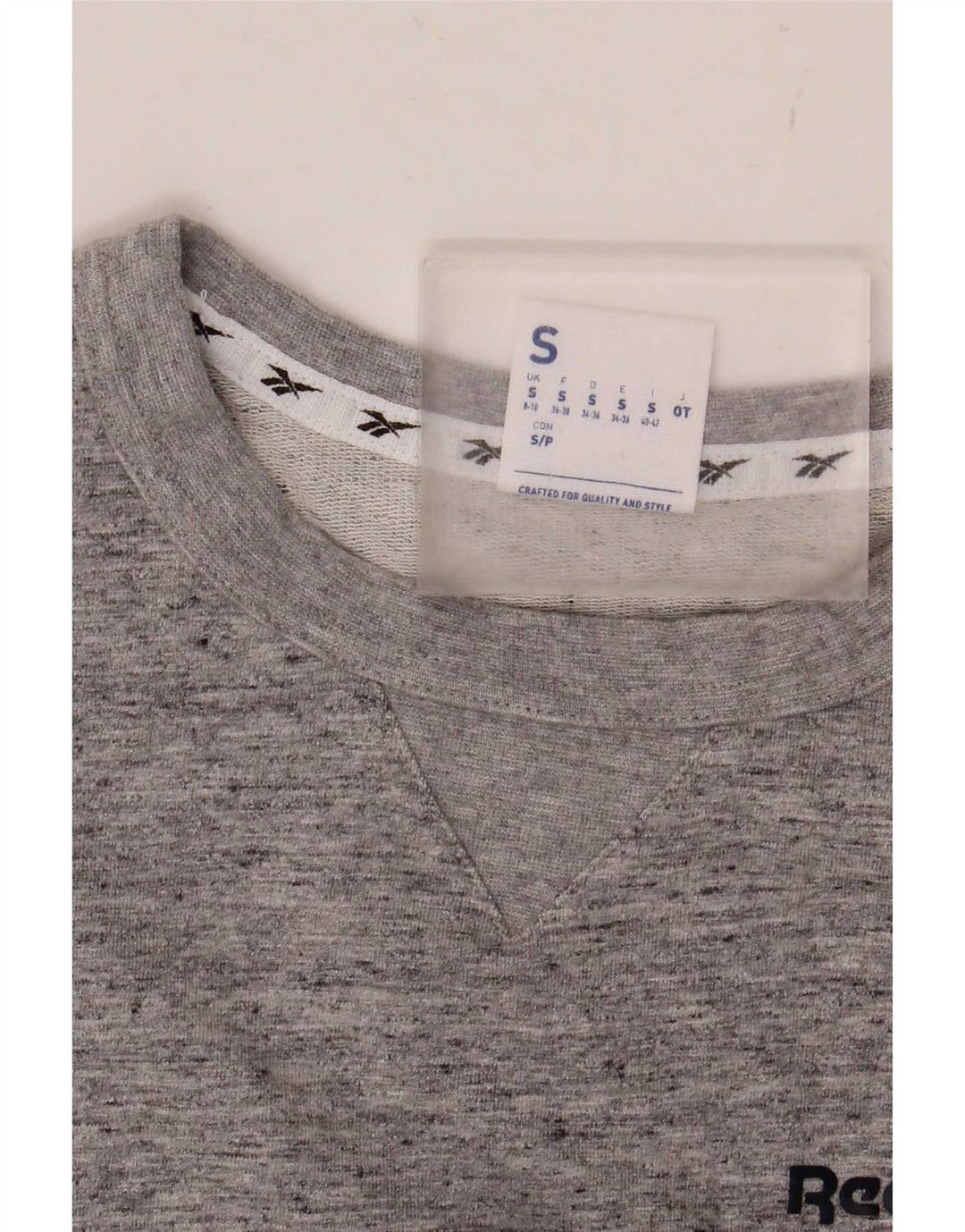 Damska koszulka oversize Reebok Top UK 8/10 Small Grey Flecked
